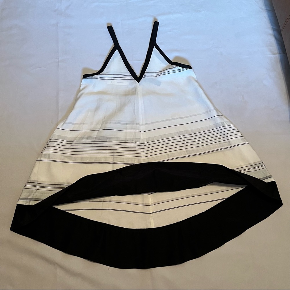 Proenza Schouler Sheer Stripped Cover Up Sundress In Black & White Size XS/Small - Picture 8 of 14